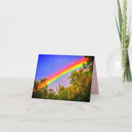 HORISONTALLJUST KORT för HÄLSNING 1RAINBOW