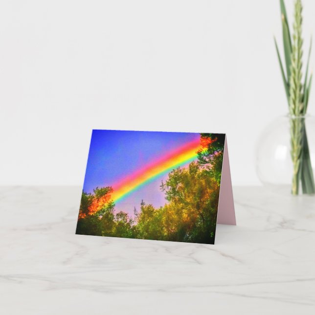 HORISONTALLJUST KORT för HÄLSNING 1RAINBOW (Framsida)