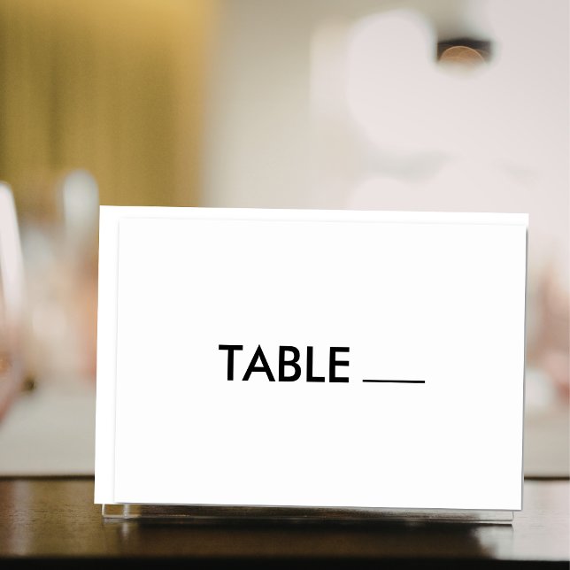 Horisontell allmän födelsedagsdekoration Bordskort (Horizontal Celebration General Table Number Card)