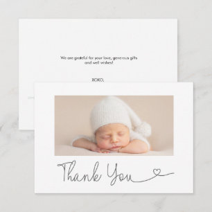 Horisontell Baby Foto Tack så mycket Hjärt Baby sh Kort