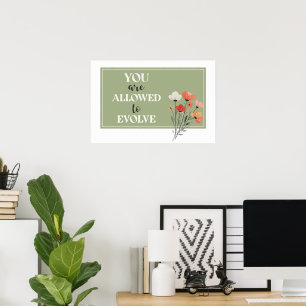 Horisontell bekräftelseväggkonst – Du har rätt att Poster