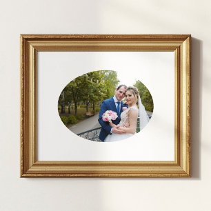 Horisontell oval form vigsel foton poster