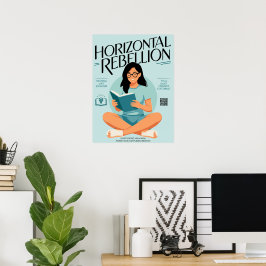 Horisontell Rebellion – Tyst feministisk lässignal Poster