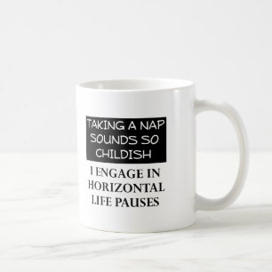 Horisontella Pauser Rolig Mugg