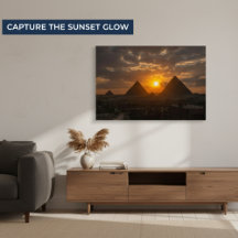Horisonten för att bli: Giza Pyramids Sunset
