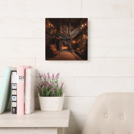 Horisonterade vågor fyrkantig klocka