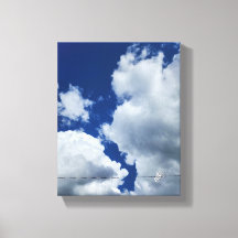 Horisontlinje Blå Himmel Moln Fotografi