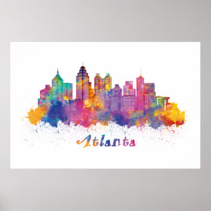 horisontlinje i atlanta poster