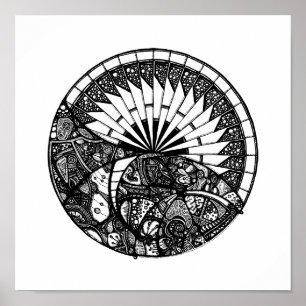 HorisontMandala Poster