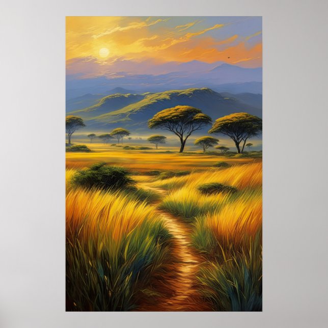 Horisont's Embrace, gränslös skönhet Poster (Framsidan)