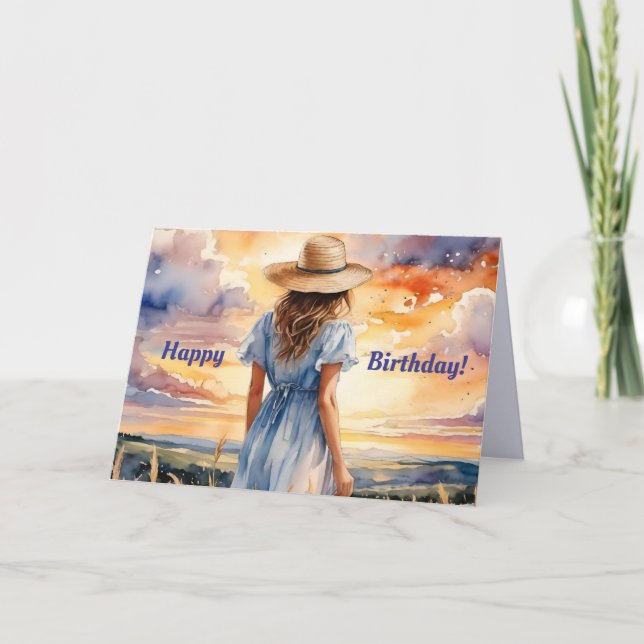 HORIZON BIRTHDAY CARD TACK KORT (Framsida)