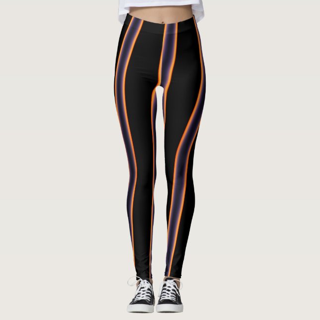 Horizon Sunset, Mönster Leggings (Framsida)