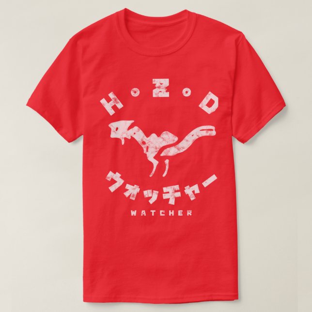 Horizon Zero Dawn Watcher Kanji T Shirt (Design framsida)