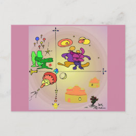 Horizons Abstrakt SF Art vykort