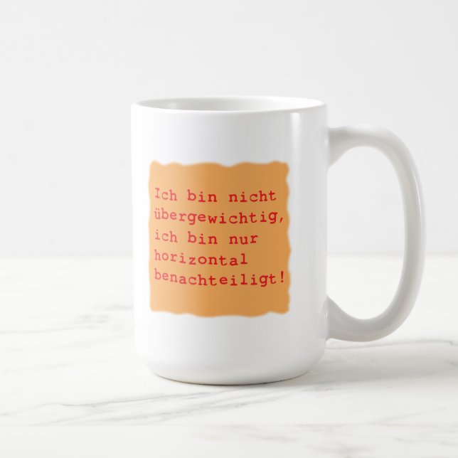 horizontal benachteiligt kaffemugg (Höger)