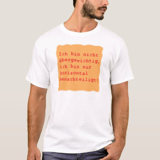 horizontal benachteiligt tee shirt