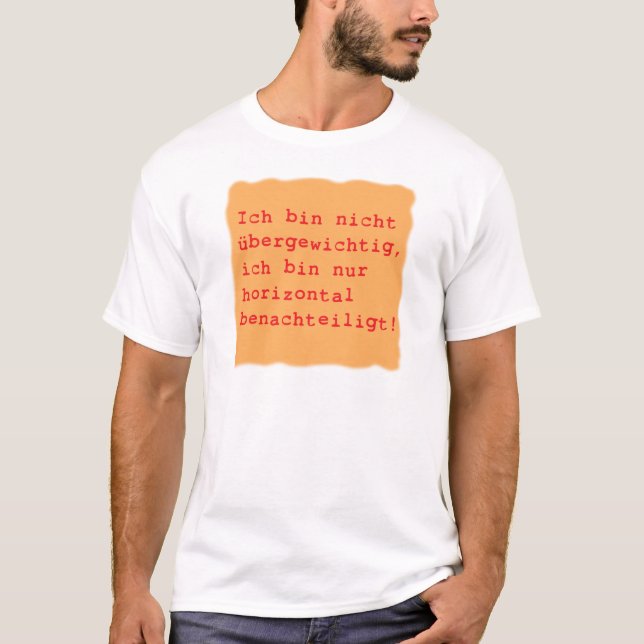 horizontal benachteiligt tee shirt (Framsida)