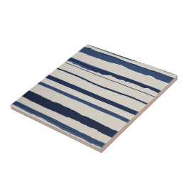 horizontal blue and white abstract stripes kakelplatta