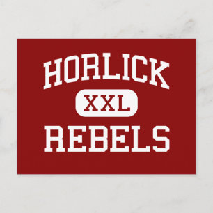 Horlick - Rebeller - High School - Racine Wisconsi Vykort