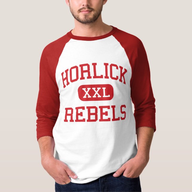 Horlick - rebeller - högstadium - Racine Wisconsin Tee (Framsida)