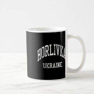 Horlivka Ukraina Retro 70-talet College Sportstil Kaffemugg