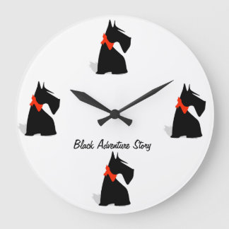 horloge black stor klocka