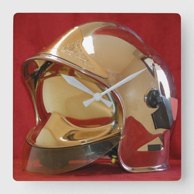 Horloge carré casque F1 Sapeur Pompier Fyrkantig Klocka (Framsida)