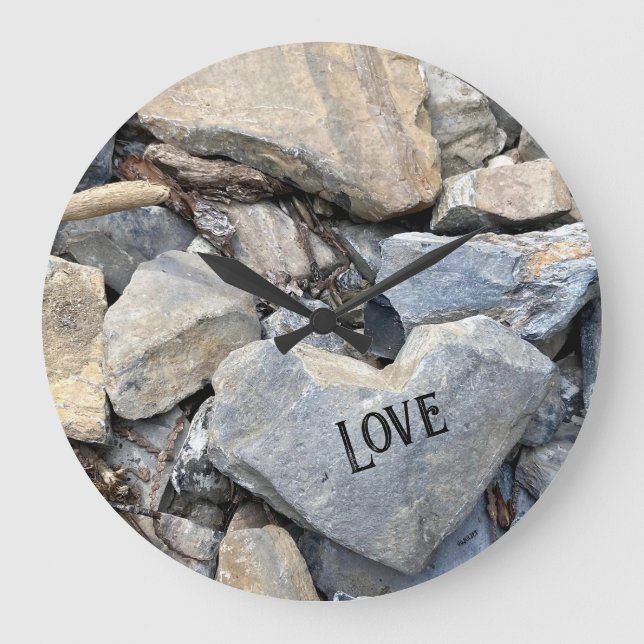 horloge coeur de pierre  stor klocka (Framsida)