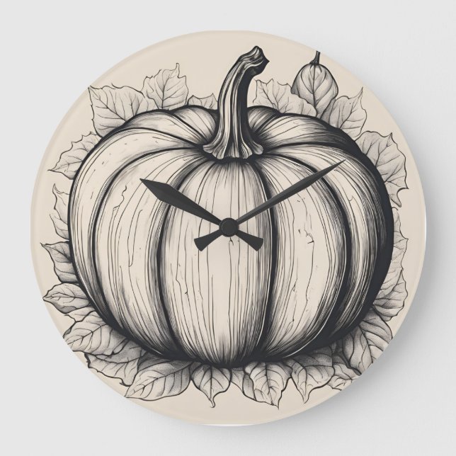 Horloge d'autome stor klocka (Framsida)