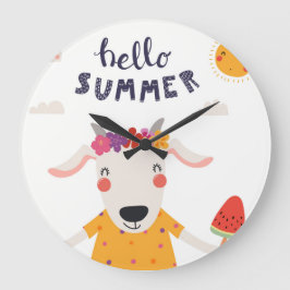 Horloge en Acrylique Hello summer - grande Stor Klocka