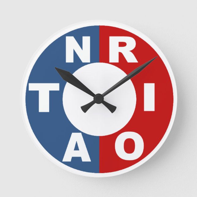 Horloge en Acrylique ronde medium Design ONTARIO Rund Klocka (Framsida)