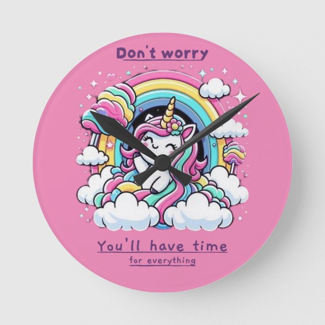 Horloge en Acrylique Rund Klocka (Framsida)