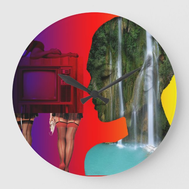 Horloge en Acrylique Stor Klocka (Framsida)