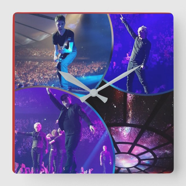 HORLOGE INDOCHINE ACRYLIQUE FYRKANTIG KLOCKA (Framsida)