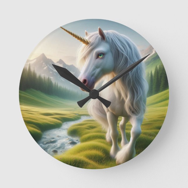 horloge Licorne Rund Klocka (Framsida)