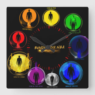 Horloge Ma Bundu Fyrkantig Klocka