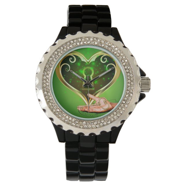 Horloge met hart armbandsur (Framsida)
