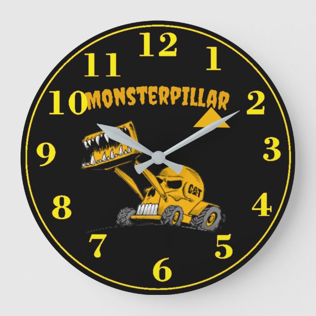 Horloge monsterpillar stor klocka (Framsida)