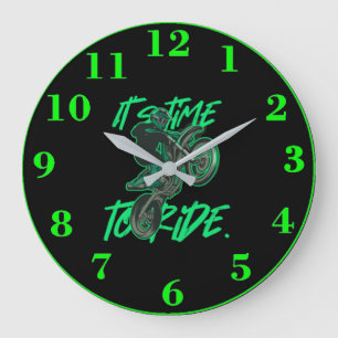 Horloge motocross stor klocka