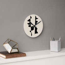 Horloge Murale Acrylique "Abstrait Dual Face" Rund Klocka