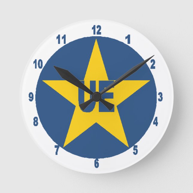 Horloge murale en acrylique, Ronde Medium  UE Rund Klocka (Framsida)