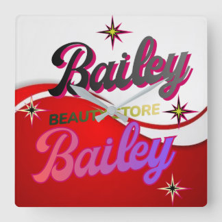 Horloge murale fyrkantig klocka