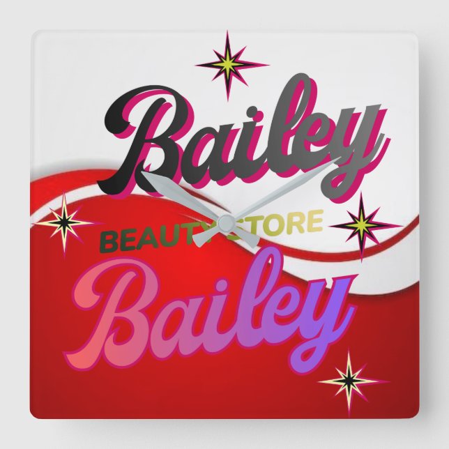 Horloge murale fyrkantig klocka (Framsida)