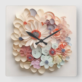 Horloge murale  fyrkantig klocka