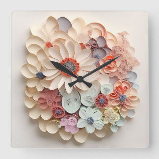 Horloge murale  fyrkantig klocka