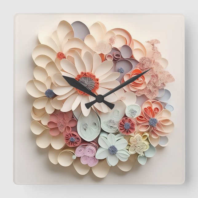 Horloge murale  fyrkantig klocka (Framsida)