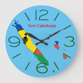 Horloge murale rond New Caledonia Stor Klocka