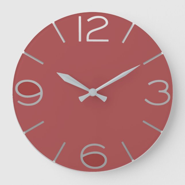 Horloge rouge à gros chiffre stor klocka (Framsida)