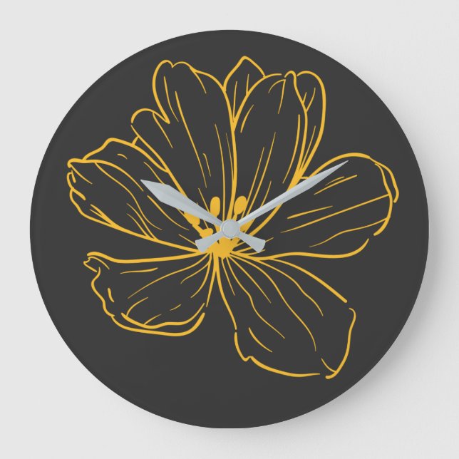 Horloge - Une petite fleur de printemps Stor Klocka (Framsida)