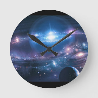 Horloge univers rund klocka